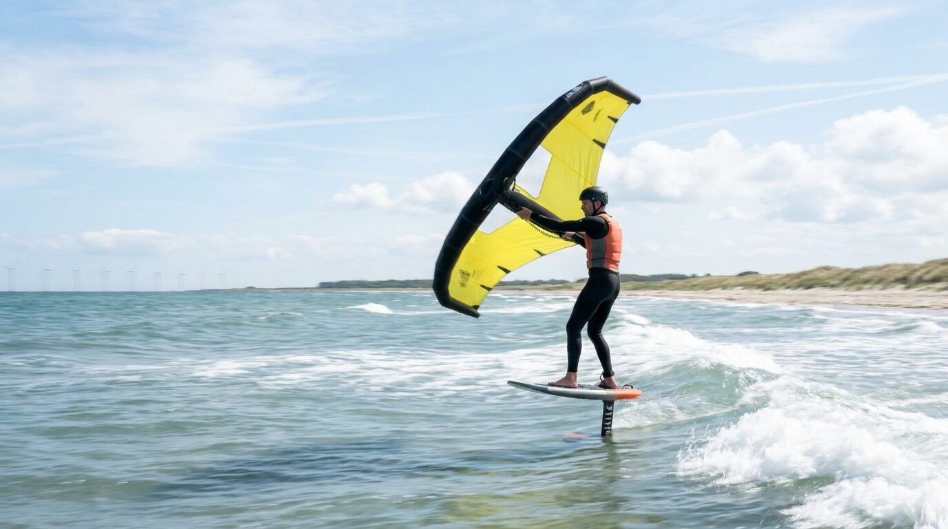 Wingfoil på Lomma strand